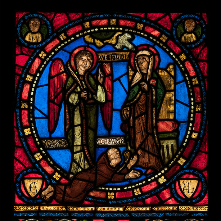 Stained glass windows, symbols of the divine